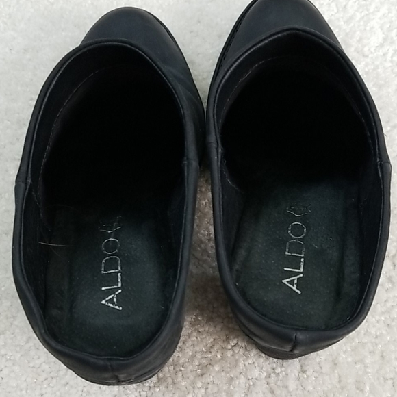 Aldo Mariotta Charcoal Black Mules - Picture 3 of 6